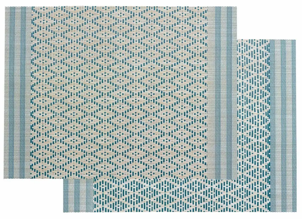 Nappes - Set de table Kadra Paon 33 x 45 - MAISON VIVARAISE - SDE VIVARAISE WINKLER