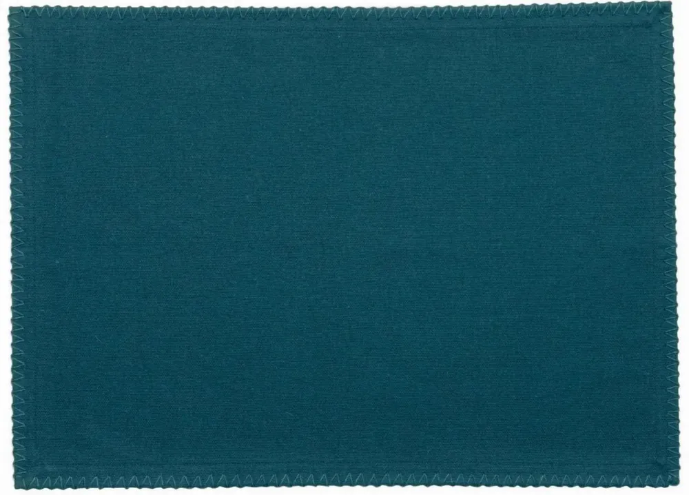 Nappes - Lot de 4 sets de table recyclés Delia Paon 33 x 45 - MAISON VIVARAISE - SDE VIVARAISE WINKLER