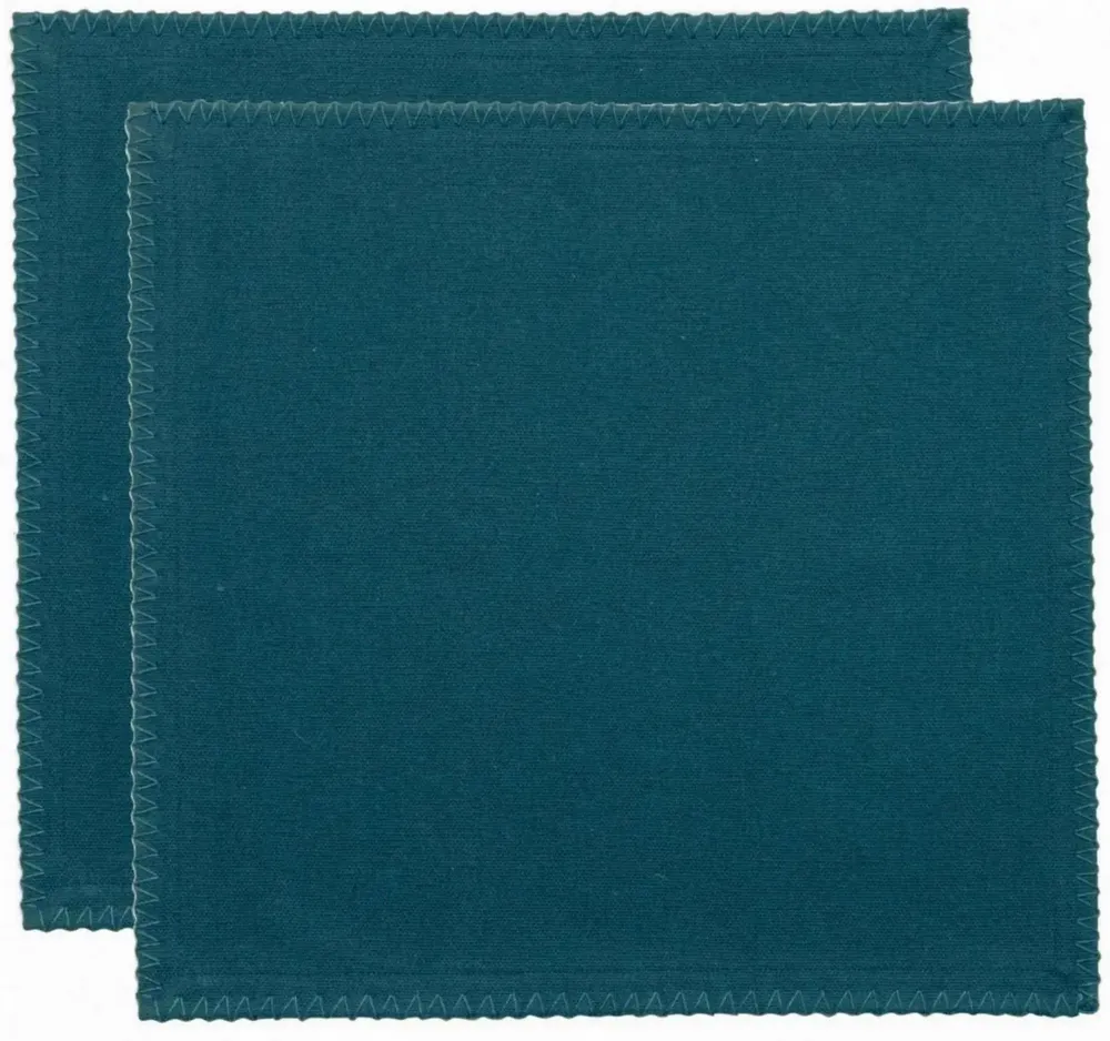 Napkins - Set of 2 recycled table napkins Delia Paon 41 X 41 - MAISON VIVARAISE - SDE VIVARAISE WINKLER