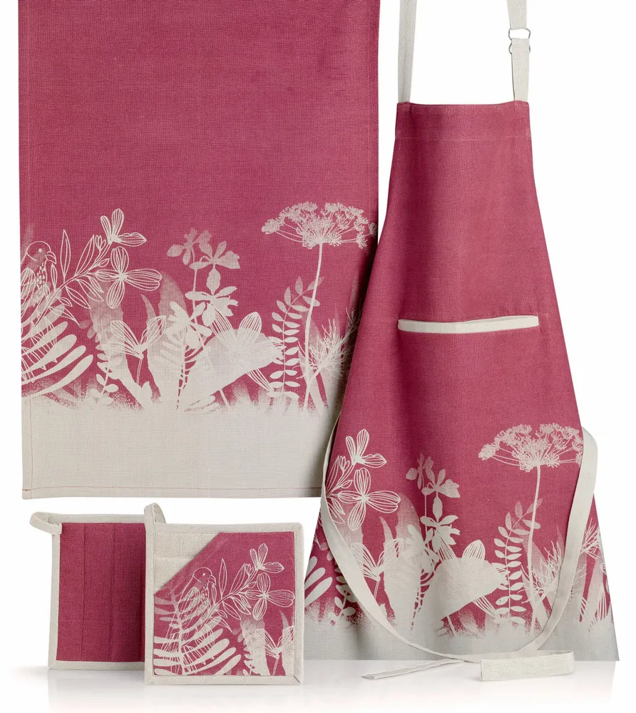 Tabliers de cuisine - Tablier de cuisine Bio Evaos Orchidée 72 x 85 - MAISON VIVARAISE - SDE VIVARAISE WINKLER