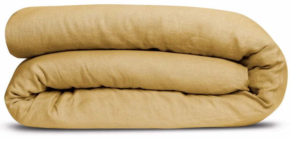 Bed linens - Linco Duvet Cover Gold 220 X 240 - MAISON VIVARAISE - SDE VIVARAISE WINKLER