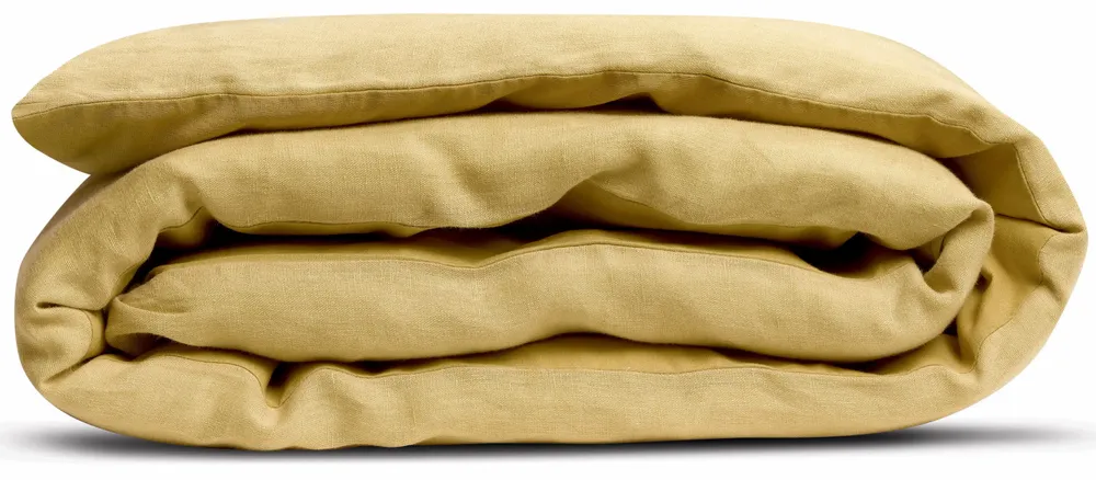 Bed linens - Linco Duvet Cover Gold 85 X 200 - MAISON VIVARAISE - SDE VIVARAISE WINKLER