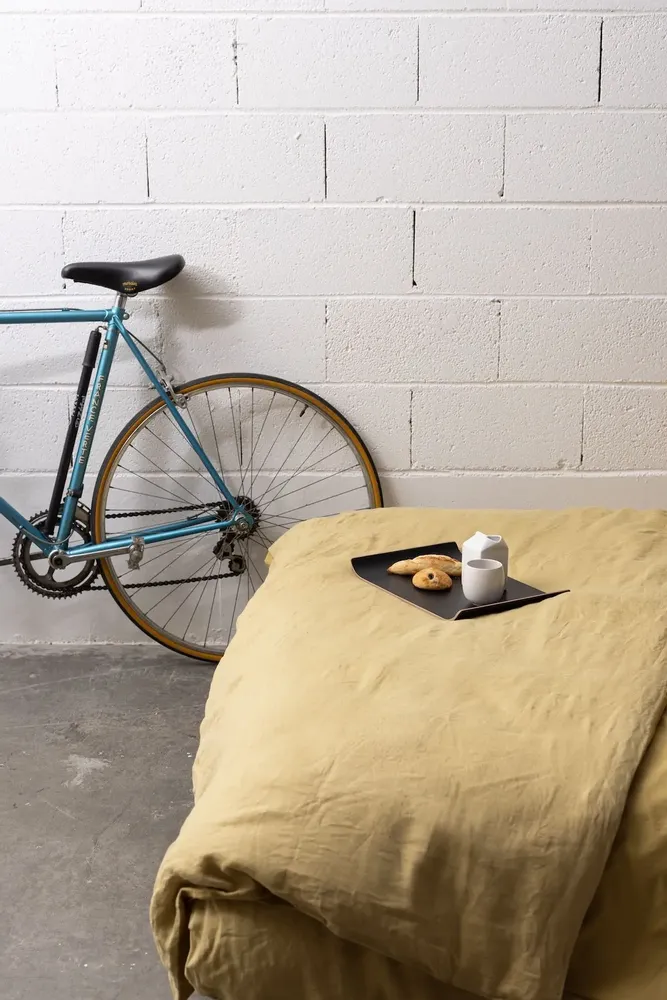 Bed linens - Linco Duvet Cover Gold 85 X 200 - MAISON VIVARAISE - SDE VIVARAISE WINKLER