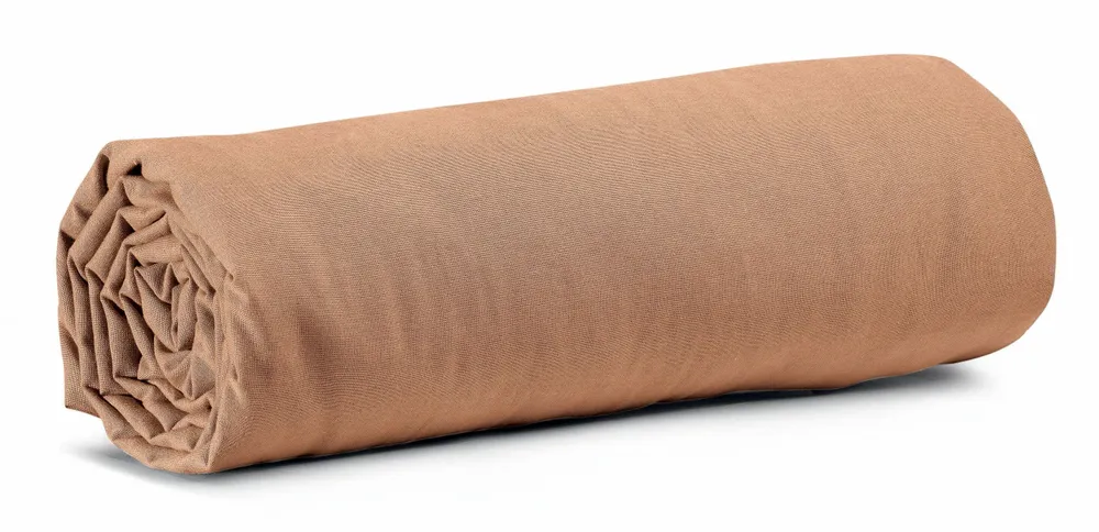 Linge de lit - Drap housse Calita Cannelle 140x190 bonnet 30 cm - MAISON VIVARAISE - SDE VIVARAISE WINKLER