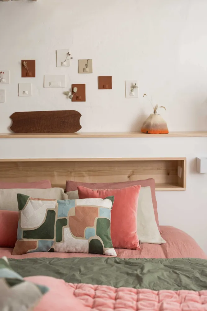 Linge de lit - Housse de couette Linco Blush 220 x 240 bouteille 40 cm - MAISON VIVARAISE - SDE VIVARAISE WINKLER