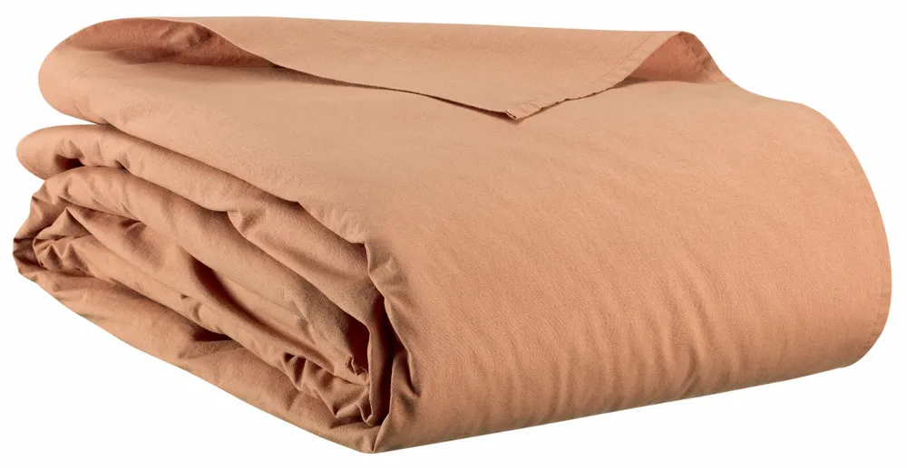 Linge de lit - Drap plat Calita Cannelle 240 x 300 - MAISON VIVARAISE - SDE VIVARAISE WINKLER