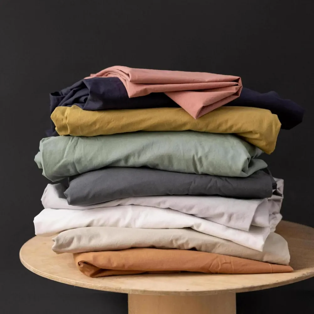 Bed linens - Calita Duvet Cover Gold 85 X 200 - MAISON VIVARAISE - SDE VIVARAISE WINKLER