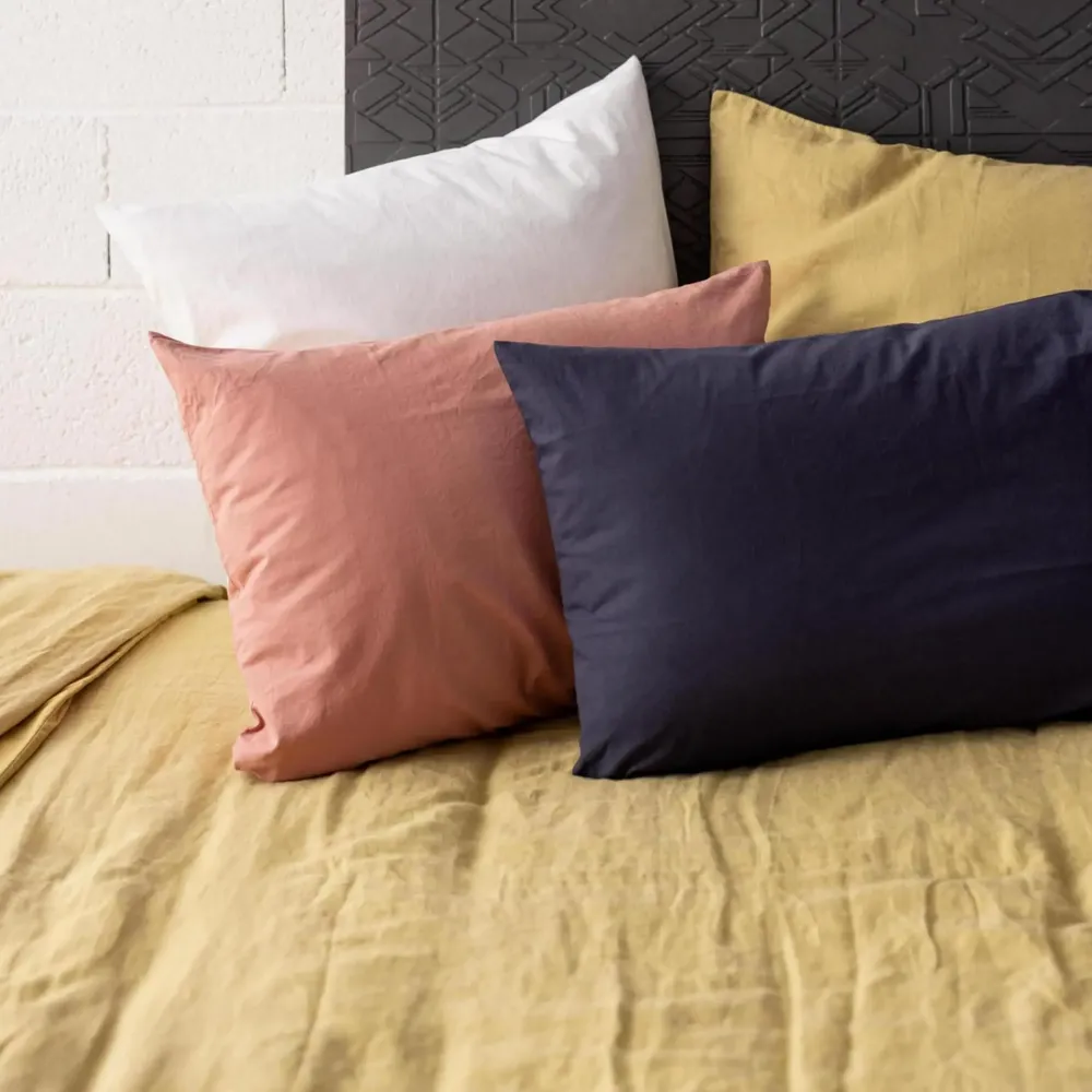 Bed linens - Calita Duvet Cover Gold 85 X 200 - MAISON VIVARAISE - SDE VIVARAISE WINKLER