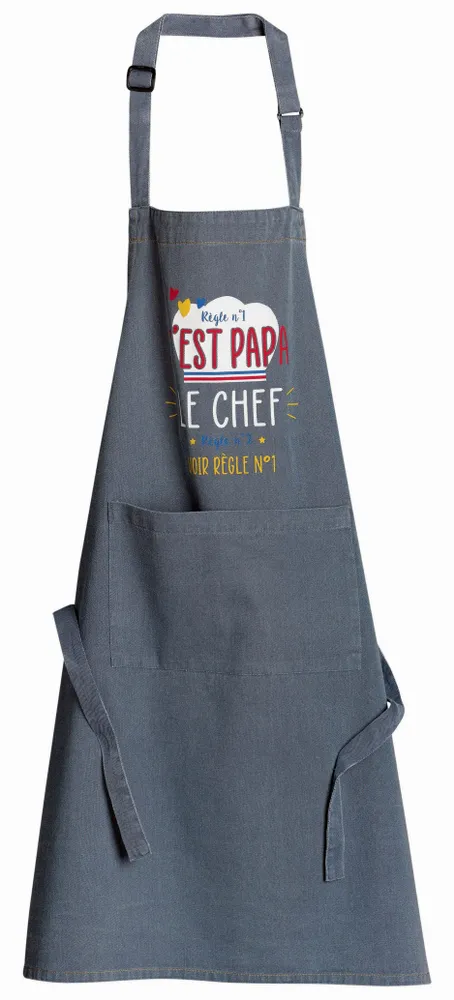 Aprons - Apron Chef Papa Jeans 72 X 90 - MAISON VIVARAISE - SDE VIVARAISE WINKLER
