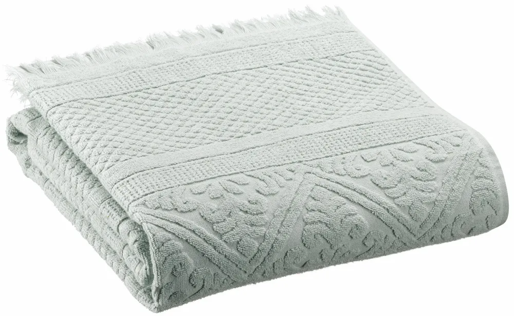 Serviettes de bain - Drap de douche uni Zoé Jade 70 x 140 - MAISON VIVARAISE - SDE VIVARAISE WINKLER