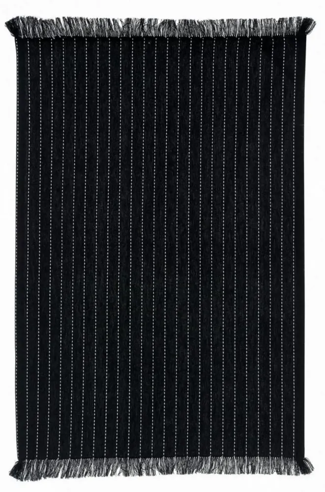 Torchons - Torchon recyclé Chris Noir 50 x 70 - MAISON VIVARAISE - SDE VIVARAISE WINKLER