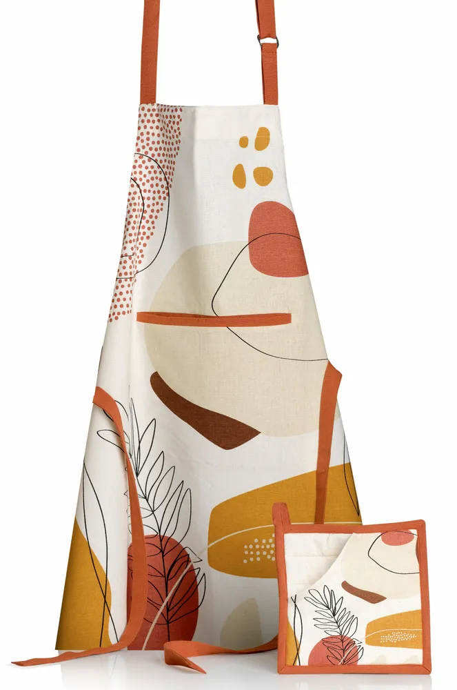 Tabliers de cuisine - Tablier de cuisine Legno Multico 72 x 85 - MAISON VIVARAISE - SDE VIVARAISE WINKLER