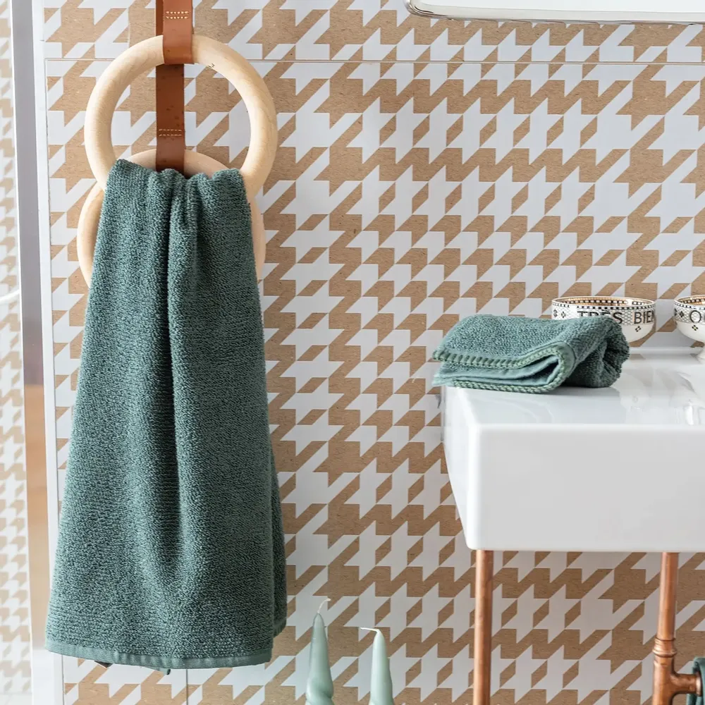 Serviettes de bain - Drap de douche Bora Fougère 70 x 130 - MAISON VIVARAISE - SDE VIVARAISE WINKLER