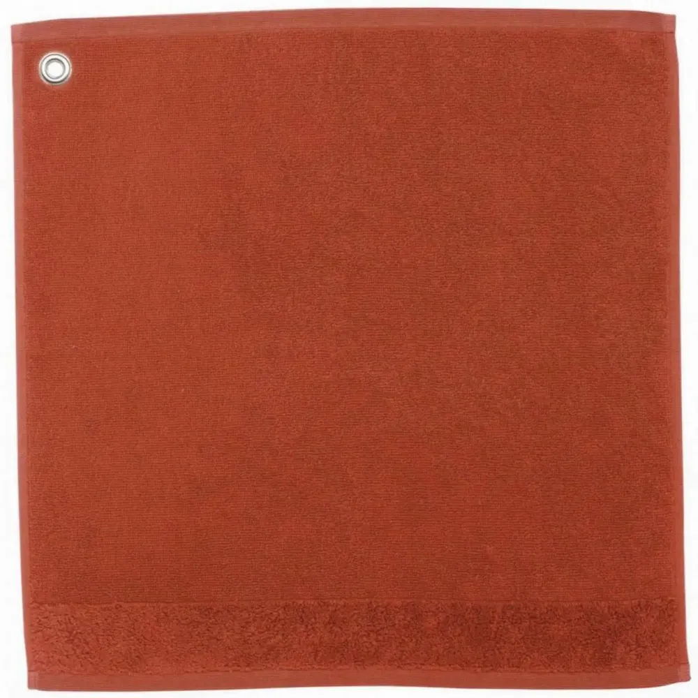 Ustensiles de cuisine - Essuie-mains oeillet Curl Terracotta 50 x 50 - MAISON VIVARAISE - SDE VIVARAISE WINKLER