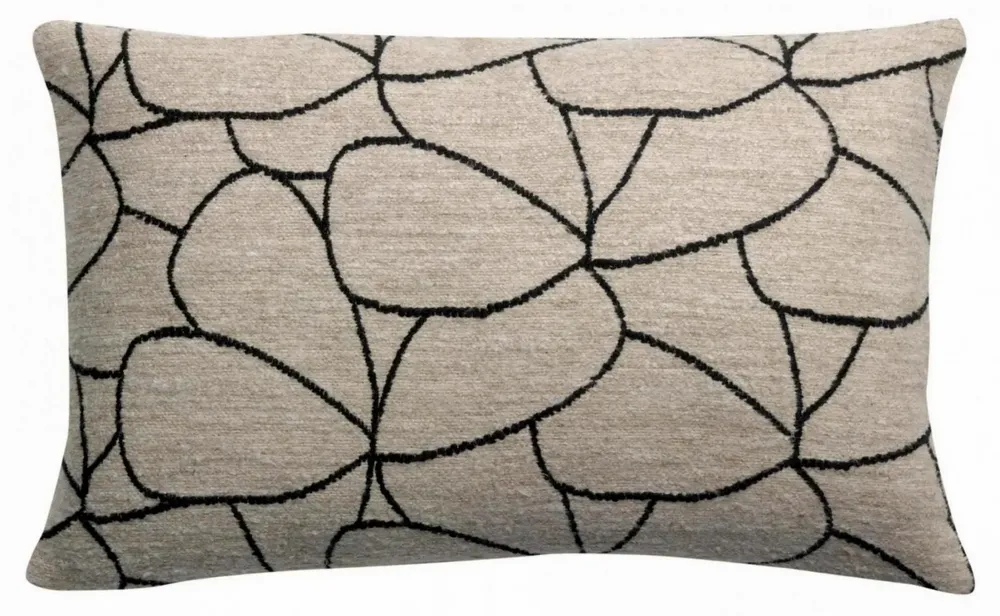 Cushions - Cushion Dany Blanc/Noir 40 X 65 - MAISON VIVARAISE - SDE VIVARAISE WINKLER