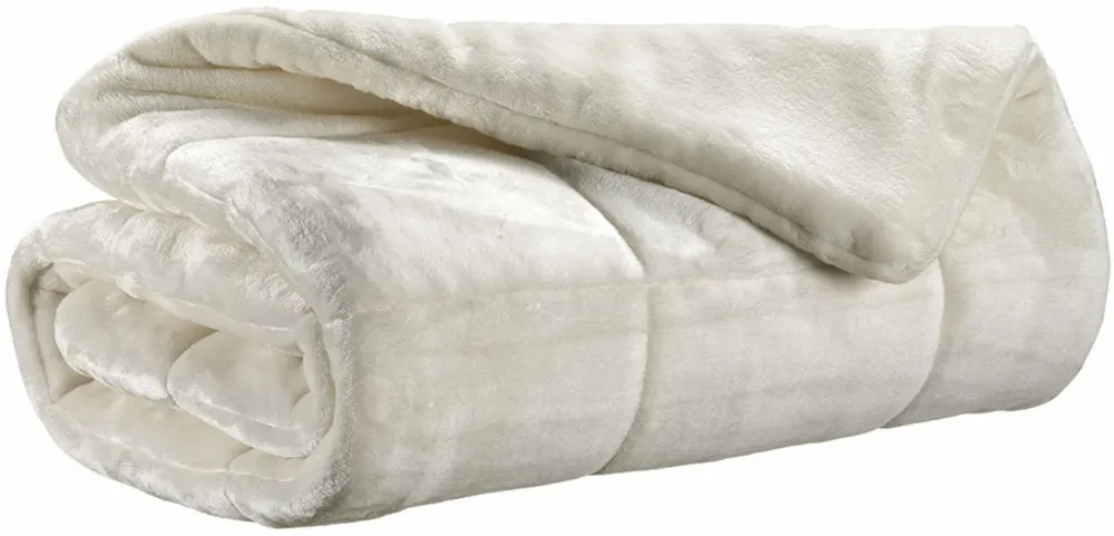 Throw blankets - Betender Throw Blanket Neige 130 X 180 - MAISON VIVARAISE - SDE VIVARAISE WINKLER