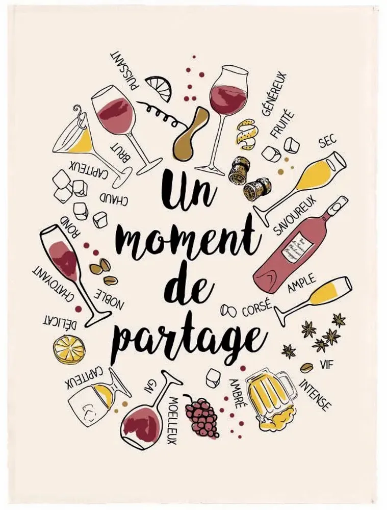 Dish towels - KITCHEN TOWEL LE PARTAGE - MAISON VIVARAISE - SDE VIVARAISE WINKLER