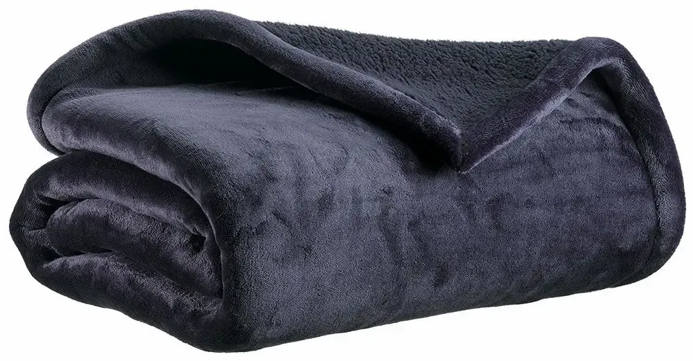 Linge de lit - Jeté de lit Michka Marine 220 x 240 - MAISON VIVARAISE - SDE VIVARAISE WINKLER