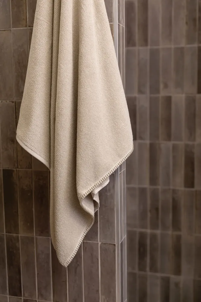 Serviettes de bain - Drap de bain Bora Galet 90 x 150 - MAISON VIVARAISE - SDE VIVARAISE WINKLER