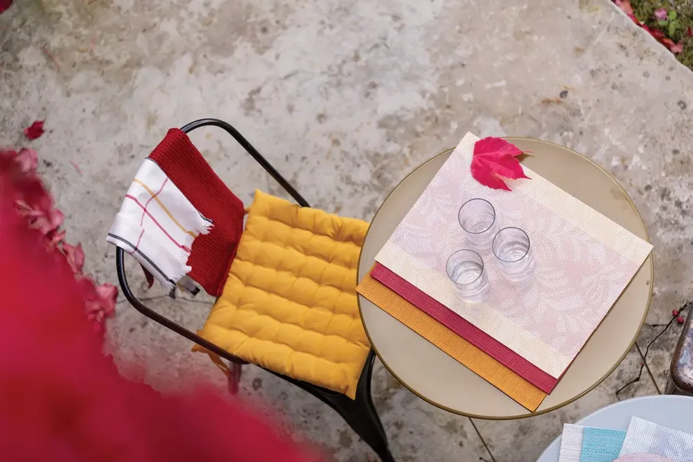 Nappes - Set de table Canna Griotte 33 x 45 - MAISON VIVARAISE - SDE VIVARAISE WINKLER