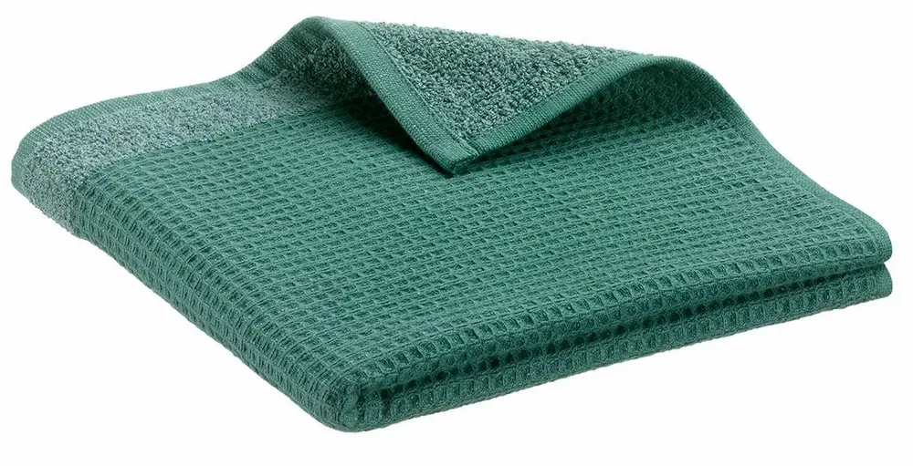 Napkins - Recycled Guest Towel Abby Emeraude 30 X 50 - MAISON VIVARAISE - SDE VIVARAISE WINKLER