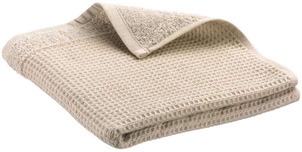 Bath towels - Recycled Bath Towel Abby Naturel 50 X 100 - MAISON VIVARAISE - SDE VIVARAISE WINKLER