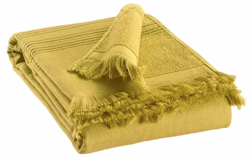 Bed linens - Hammam Towel Cancun Cédrat 90 X 180 - MAISON VIVARAISE - SDE VIVARAISE WINKLER