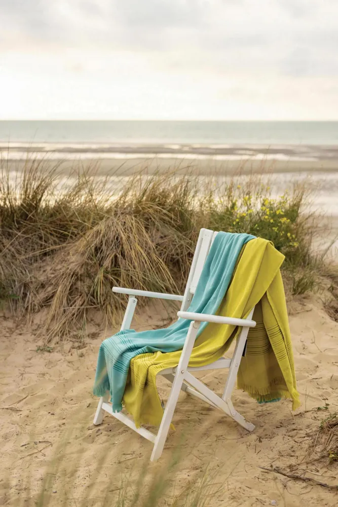 Bed linens - Hammam Towel Cancun Cédrat 90 X 180 - MAISON VIVARAISE - SDE VIVARAISE WINKLER