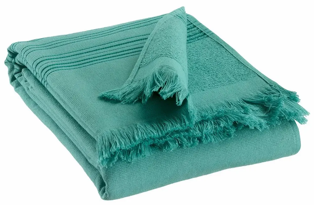 Linge de lit - Drap hammam Cancun Curacao 90 x 180 - MAISON VIVARAISE - SDE VIVARAISE WINKLER