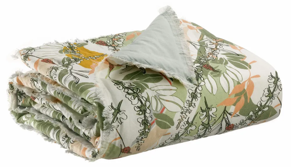 Throw blankets - Gino Plaid Neige 135 X 200 - MAISON VIVARAISE - SDE VIVARAISE WINKLER