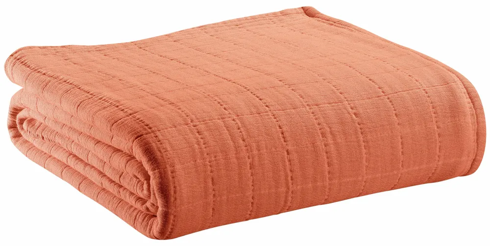 Throw blankets - Recycled Throw Lisa Marmelade 140 X 200 - MAISON VIVARAISE - SDE VIVARAISE WINKLER