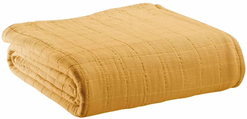 Throw blankets - Recycled Plaid Lisa Mirabelle 140 X 200 - MAISON VIVARAISE - SDE VIVARAISE WINKLER