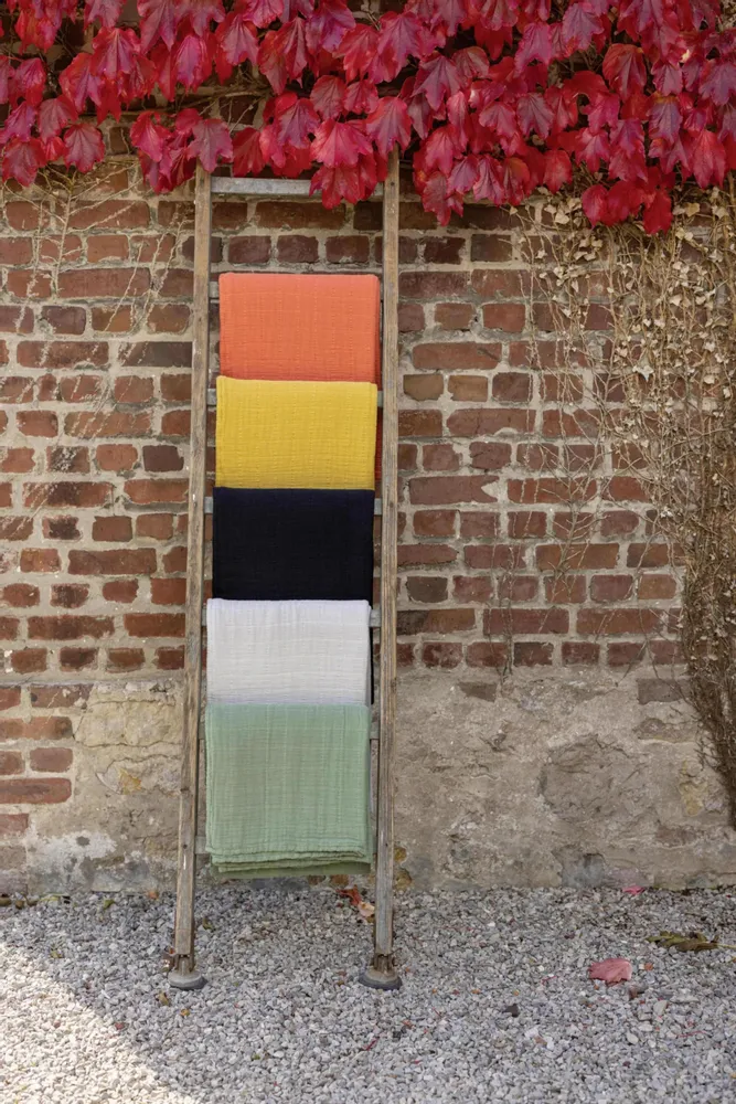 Plaids - Plaid recyclé Lisa Verveine 140 x 200 - MAISON VIVARAISE - SDE VIVARAISE WINKLER