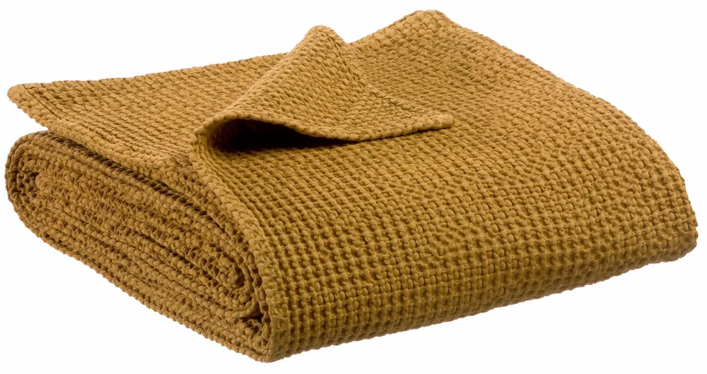 Throw blankets - Recycled Throw Maia Bronze 140 X 200 - MAISON VIVARAISE - SDE VIVARAISE WINKLER