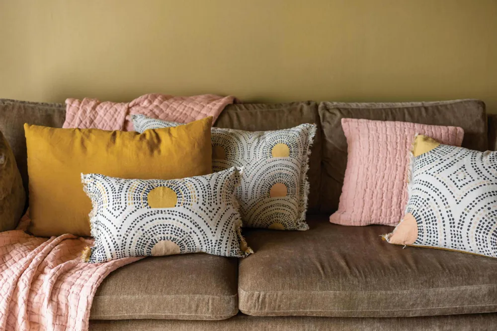 Cushions - Swami Cushion Argile 45 X 45 - MAISON VIVARAISE - SDE VIVARAISE WINKLER