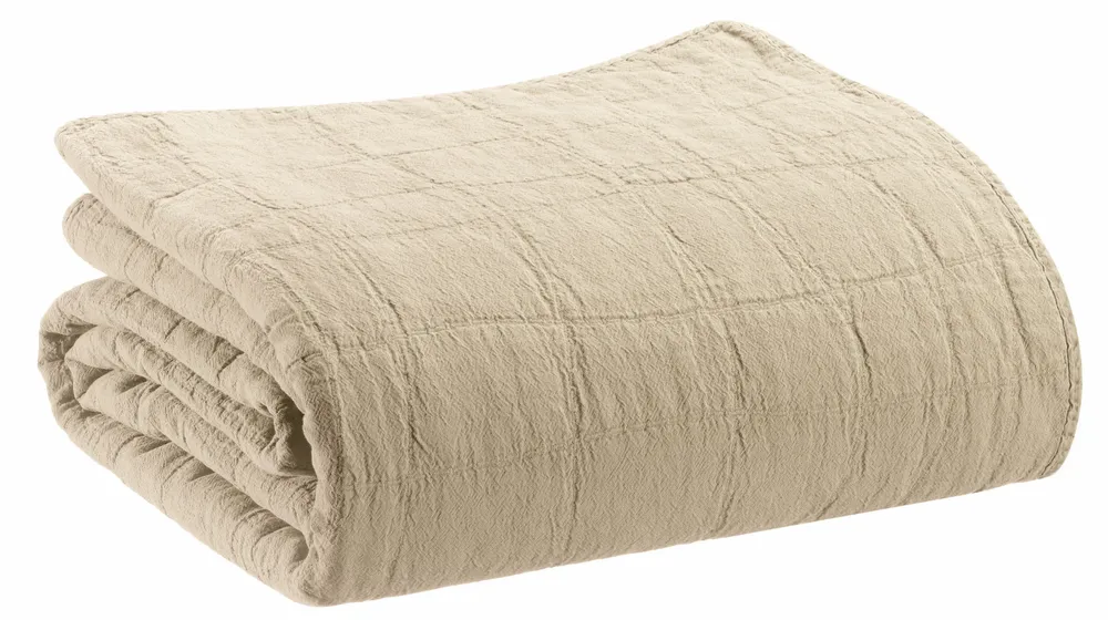 Bed linens - Titou Recycled Bed Throw Lin 180 X 260 - MAISON VIVARAISE - SDE VIVARAISE WINKLER