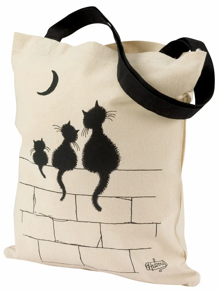 Sacs et cabas - Sac Dubout 3 chats Ecru 40 x 35 - MAISON VIVARAISE - SDE VIVARAISE WINKLER