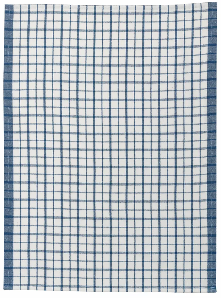 Dish towels - Evan Recycled Tea Towel Blanc/Bleu 50 X 70 - MAISON VIVARAISE - SDE VIVARAISE WINKLER