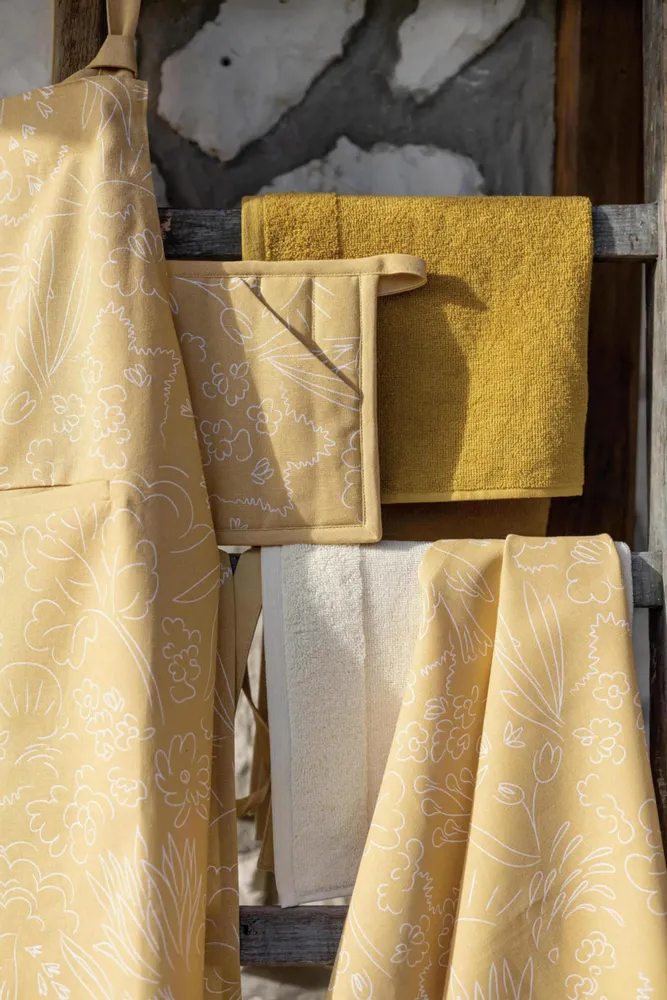 Aprons - Freedom Organic Kitchen Apron Bambou 72 X 85 - MAISON VIVARAISE - SDE VIVARAISE WINKLER