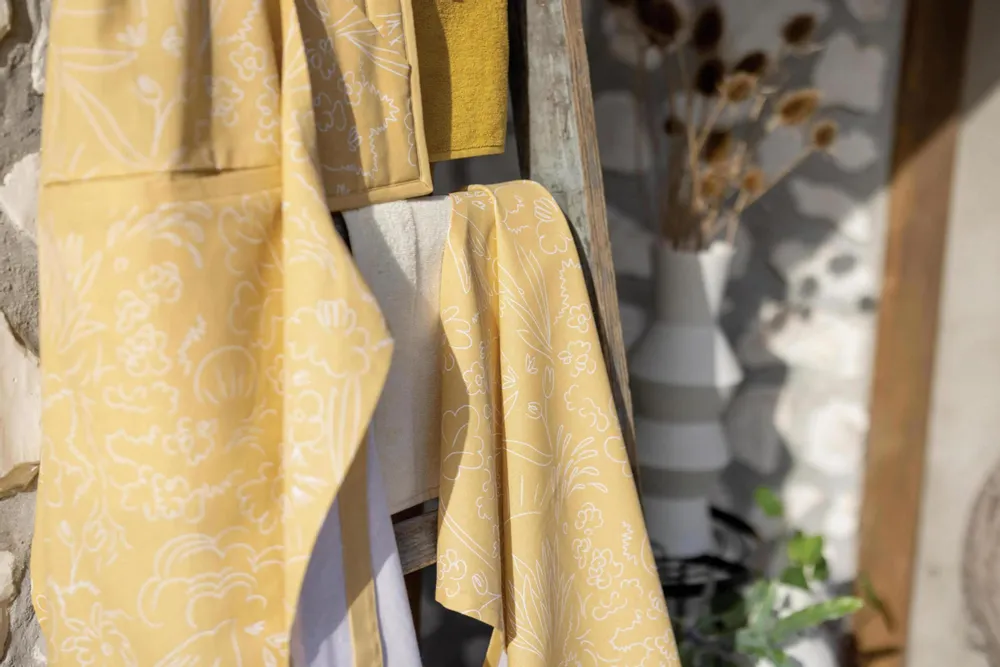 Aprons - Freedom Organic Kitchen Apron Bambou 72 X 85 - MAISON VIVARAISE - SDE VIVARAISE WINKLER