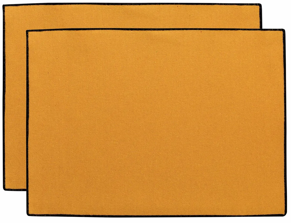Table cloths - Set of 2 Recycled Placemats Laora Tournesol 33 X 45 - MAISON VIVARAISE - SDE VIVARAISE WINKLER