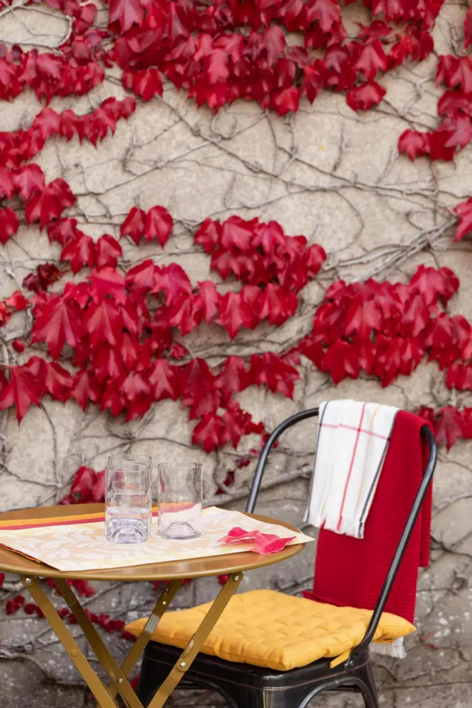 Chairs - Recycled Chair Cushion 36 Points Zea Tournesol 38 X 38 X 3 - MAISON VIVARAISE - SDE VIVARAISE WINKLER