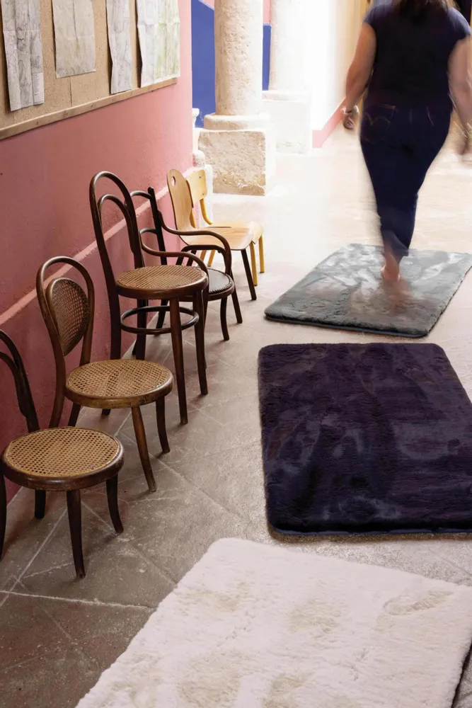 Tapis - Tapis Eddy Ivoire diamètre 120 cm - MAISON VIVARAISE - SDE VIVARAISE WINKLER