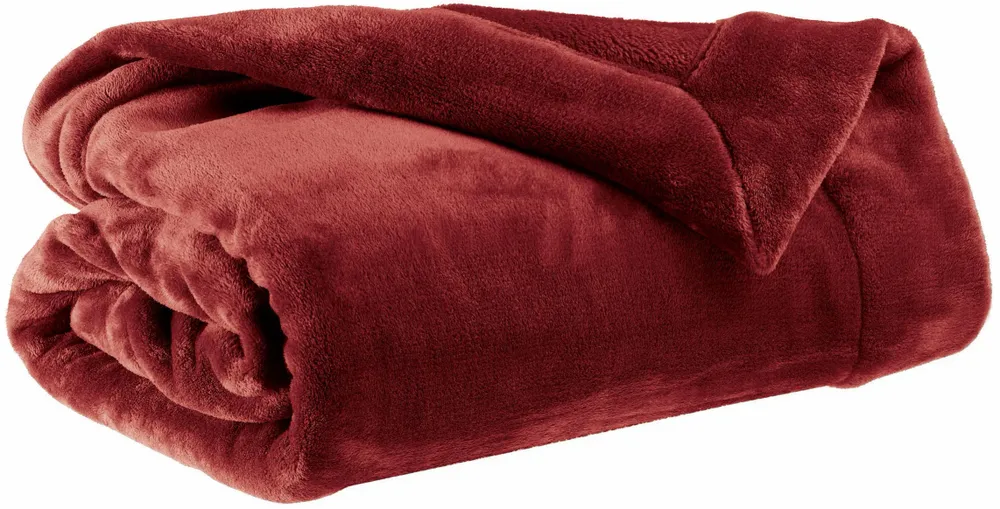 Throw blankets - Tender Throw Blanket Geranium 150 X 200 - MAISON VIVARAISE - SDE VIVARAISE WINKLER