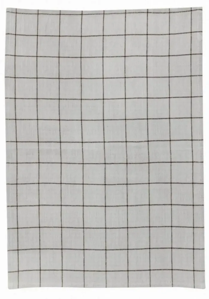 Torchons - Torchon Métis Kilia carreaux Ecru 50 x 70 - MAISON VIVARAISE - SDE VIVARAISE WINKLER