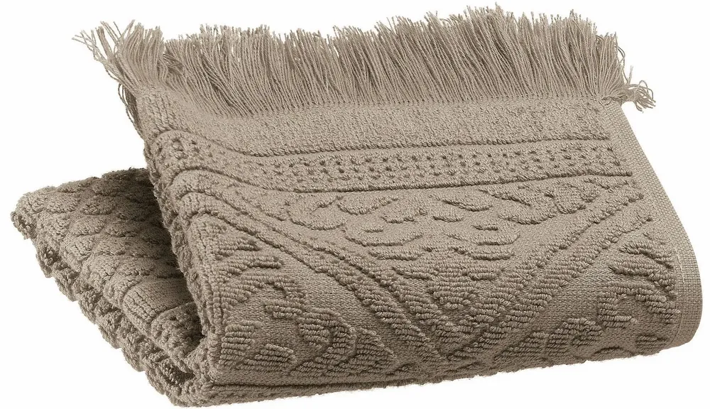 Serviettes de bain - Serviette invité uni Zoe Chamois 30 x 50 - MAISON VIVARAISE - SDE VIVARAISE WINKLER