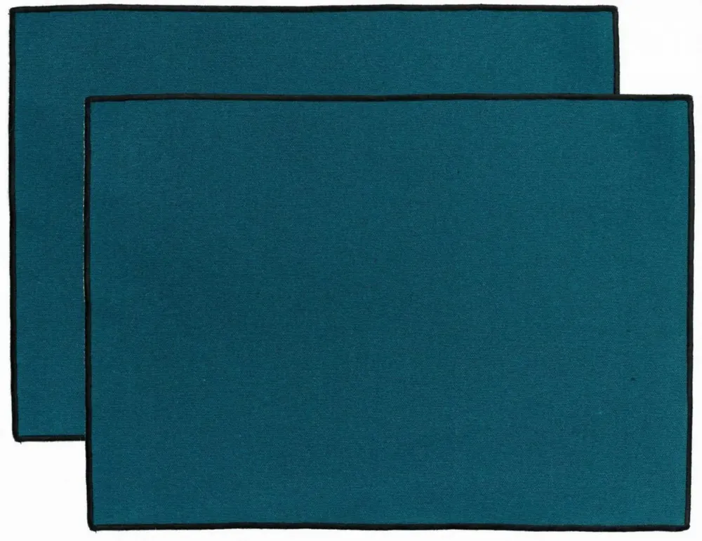 Nappes - 2 de sets table recyclés Laora Paon 33 x 45 - MAISON VIVARAISE - SDE VIVARAISE WINKLER