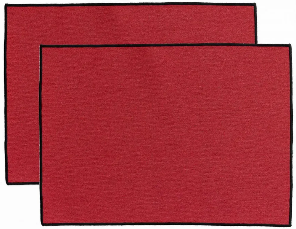 Table cloths - Set of 2 Recycled Placemats Laora Tango 33 X 45 - MAISON VIVARAISE - SDE VIVARAISE WINKLER