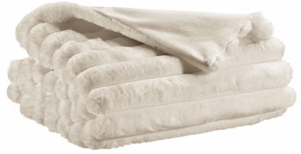 Linge de lit - Jeté de lit Alice Neige 180 x 260 - MAISON VIVARAISE - SDE VIVARAISE WINKLER