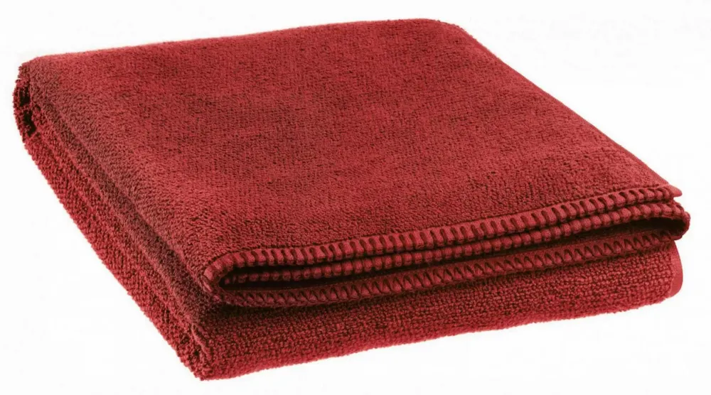 Serviettes de bain - Drap de bain Bora Géranium 90 x 150 - MAISON VIVARAISE - SDE VIVARAISE WINKLER